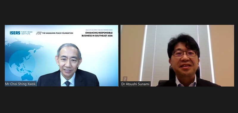 Mr Choi Shing Kwok and Dr Atsushi Sunami