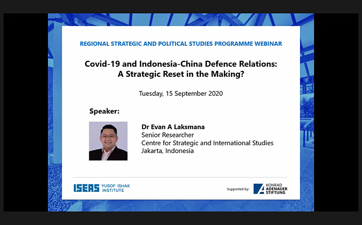 Webinar on “COVID-19 and Indonesia-China Defence Relations: A Strategic Reset in the Making?”